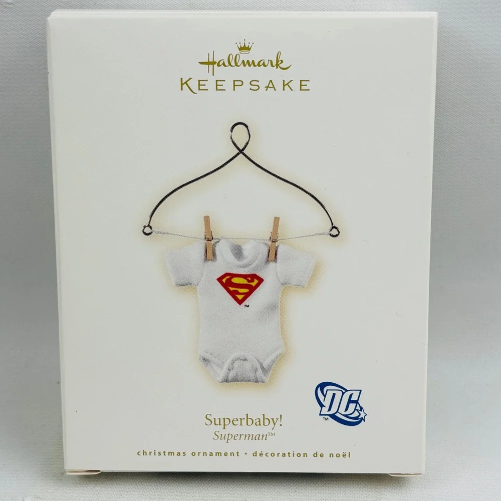 Hallmark DC Comics‎ Superman Superbaby! Christmas Keepsake Ornament Baby 2008